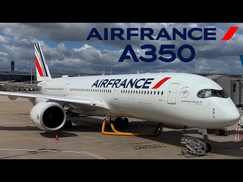 Air France Airbus A350  🇺🇸 Miami MIA - Paris CDG 🇫🇷  [FULL FLIGHT REPORT]  Economy Class + Lounge