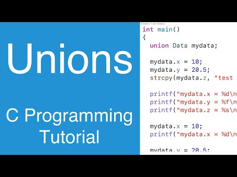 Union Data Types | C Programming Tutorial