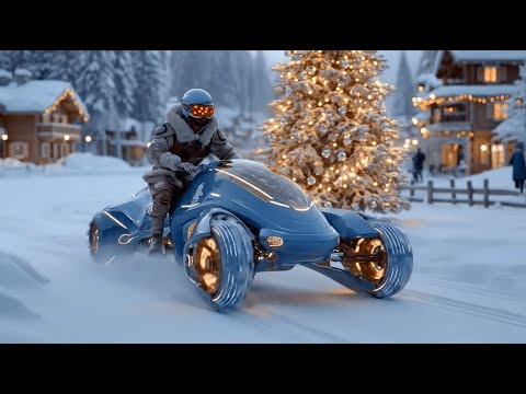 Christmas in 2100 | A Silent & Sustainable Sci-Fi City in 4K – AIDoALL