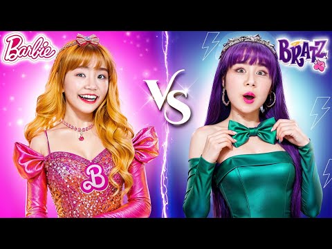Left Or Right? Poor Barbie Vs Rich Bratz At Dress Up Challenge | Who Wins The Challenge?