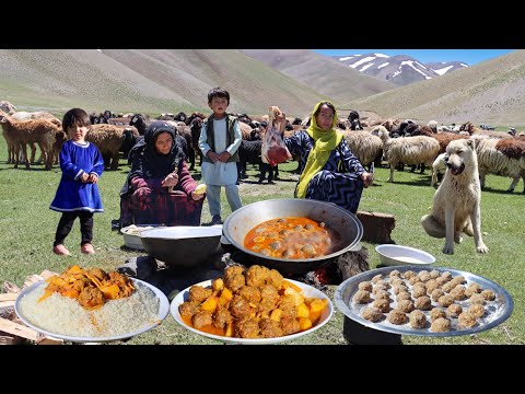 Shepherd's Life in the Mountain Village of Afghanistan | Shepherd Mother Cooking Village Style Food