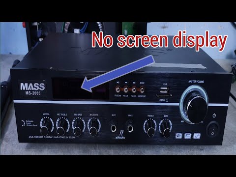 Mass amplifier no screen display.