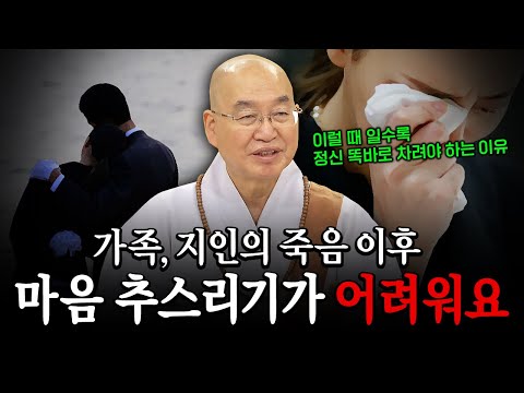 가족, 지인의 죽음 이후 마음이 너무 힘들 땐 어떻게 해야 하나요?│'법륜스님' 편🙏 [명법문만 모았다! 명중명💡] #법륜스님 #즉문즉설 #죽음