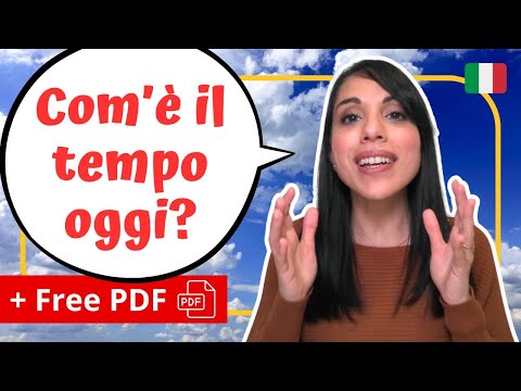 How to talk about the WEATHER in Italian: a BEGINNER-friendly GUIDE (+ Free PDF Download!⬇️)