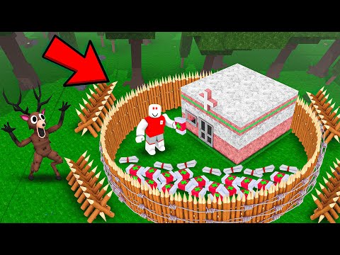 I Built a HOSPITAL BASE In 99 Nights In The Forest!