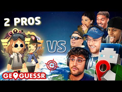 2 Pros vs 7 Streamer GEOGUESSR BATTLE (Mit Eligella, BastiGHG, Sidney, Kroko, Willy, Zarbex & Rose)