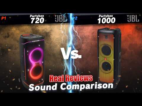 JBL Partybox 720 VS JBL Partybox 1000 Sound Comparison