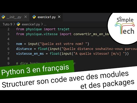 Apprendre Python 3 - 9. Les modules et les packages | Structurer son code