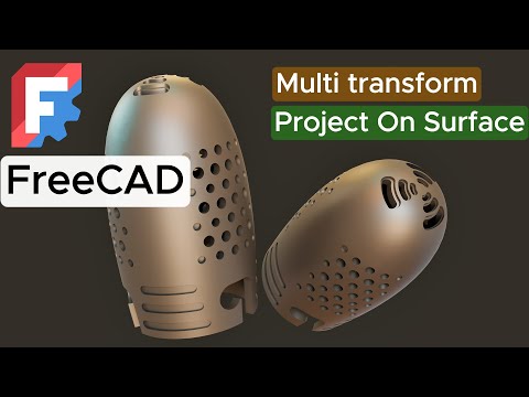 FreeCAD Project On Surface - Create Microphone Housing Using Part Design/Part workbench