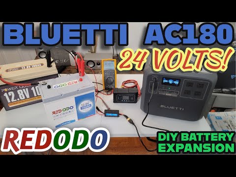 Bluetti AC180 charging at 24 volts!