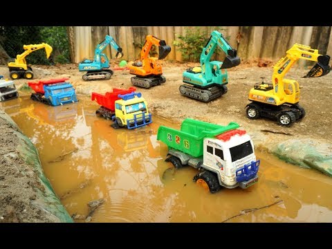 Ô Tô Cần Cẩu Làm Việc Dưới Nước | Nhạc Thiếu Nhi Vui Nhộn Cho Bé