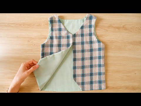 Have You Ever Seen The Way To Sew A Reversible Vest Easily Like This