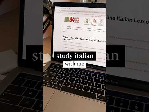 Italian study session | language study motivation #learnitalian #italianlanguage #italianstudy