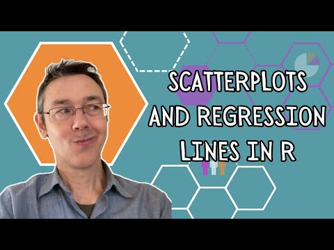 Scatterplots and regression lines in R