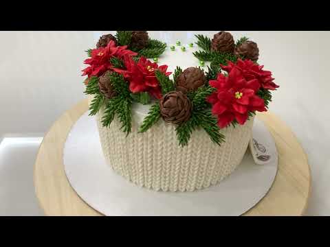 Самый НОВОГОДНИЙ торт🎄 НОВЫЙ год 2023 ❄️Вязаный торт 💥