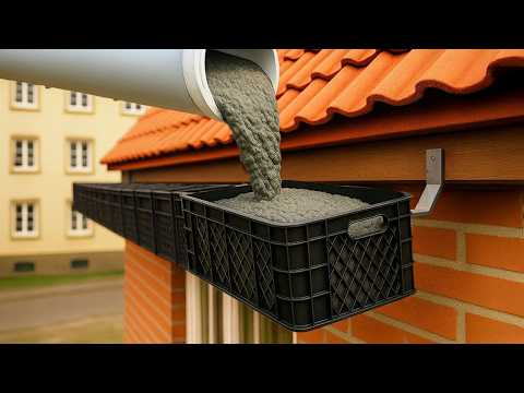 Genius Invention By 60-Year-Old Plumber! Endless Free Water Source from Plastic fruit crate/Cement