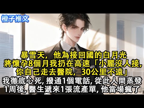 暴雪天，他為接回國的白月光，將懷孕8個月我扔在高速「小麗沒人接，你自己走去醫院，30公里不遠」我徹底心死，撥通一個電話，從此人間蒸發。一周後，醫生遞來一張流產單，他當場瘋了#短篇 #情感 #故事分享