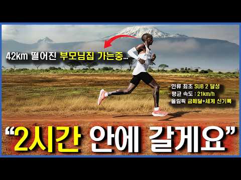 "42.195km? 점심전에 다녀올게요" 5000년 역사상 가장 잘 달리는남자 | 엘리우드 킵초게 #마라톤 #러닝