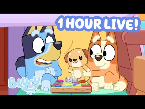 🔴LIVE: Playing in the Cubby! 🧸 💙 | 60 MINUTES Bluey Clips Compilation 🌟 | Bluey