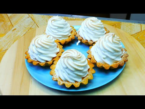 Those same SANDWICH BASKETS with meringue cream and jam from the USSR. All the secrets and a step...