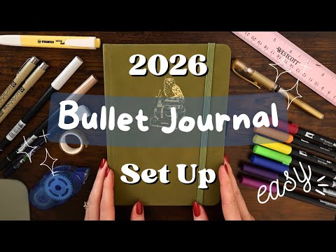 My Simple 2026 Bullet Journal Set Up!