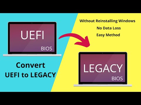 Convert UEFI to Legacy Windows 10 Without Data Loss | Change UEFI to Legacy [2021]