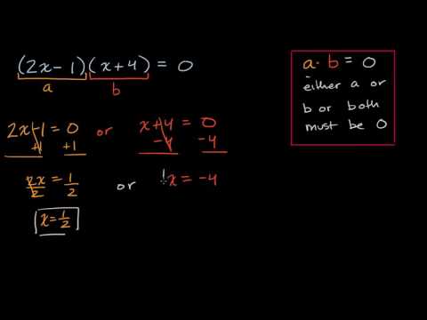 Solving equations with zero product property