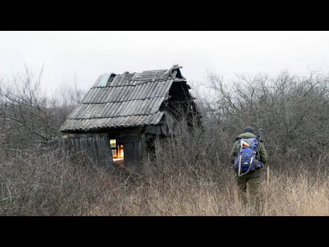 Restoring an Abandoned Cabin in the Wilderness | Solo Overnight Adventure