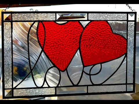 Beginning Stained Glass - Inside Cut Tips - 8 Hearts and Take-Home Kit