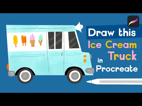 Draw an Ice Cream Truck in Procreate!