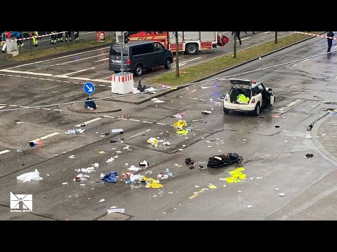 Driver plows into protest in Germany | 28 injured in suspected attack
