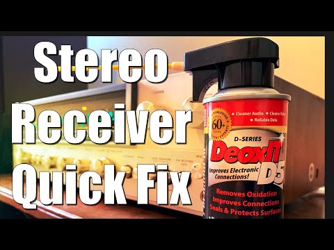 Stereo Receiver Quick Fix! The Magic of Deoxit.