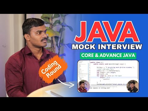 Java Interview For Freshers | Core & Advance Java | Coding Round