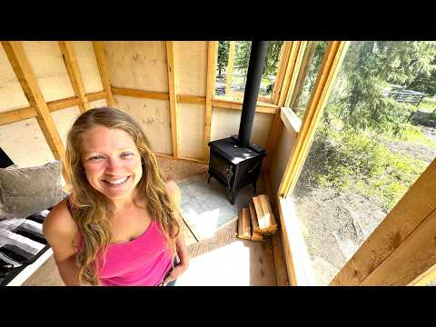 CHEAP and EASY Off Grid Tiny Cabin With Running Water!
