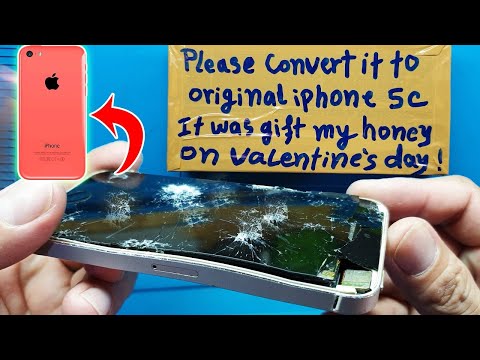 Restoration destroyed phone | Restore iPhone 5c | Rebuild broken phone