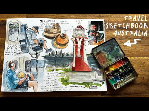 π¨ Urban Sketching Travel Sketchbook Tour // Australia 2025 π«Ά