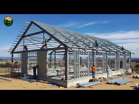 Modern Steel Structure Home Build – Step-by-Step