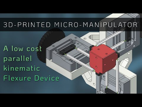 A 3D-Printed Compliant Micro-Manipulator - XYZ Positioning down to 1µm