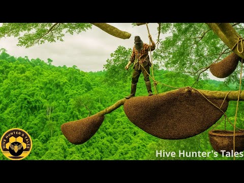 Discovery of Epic Jungle Honey Hunt: 100-Meter Climb to Harvest 3 Wild Honeycombs