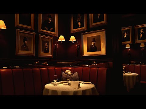 listening to retro jazz in an old 1940s bar on a rainy night