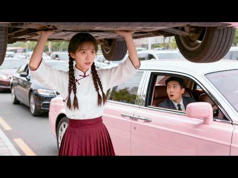 The girl lifted the car with both hands, which piqued the CEO's interest.