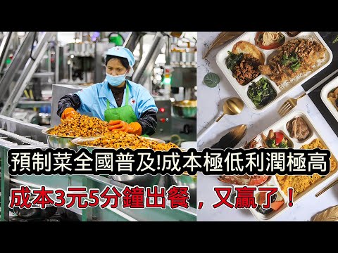 完了！預製菜全國普及，走向全球！成本3元5分鐘出餐，贏麻了！