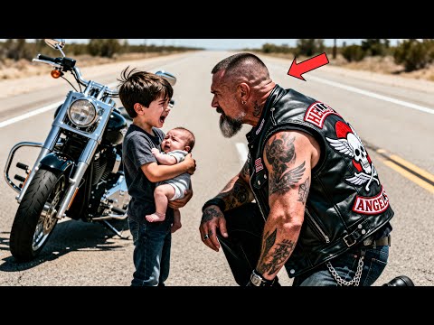 Hells Angel Stopped His Bike When He Saw A Child Crying on The Road — But What He Was Carrying Ch...