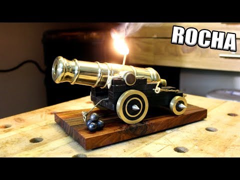 Un mini CAÑON muy POTENTE (Hecho en torno de metal)