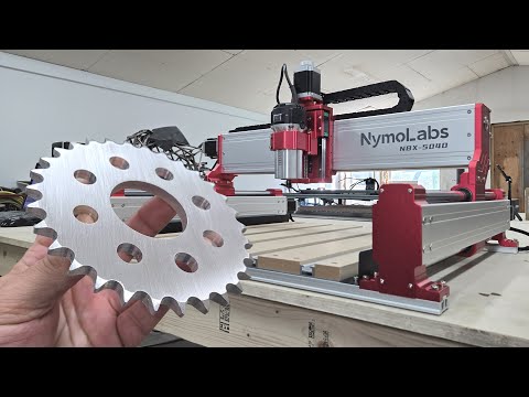 Milling Aluminum Sprockets W/ NymoLabs NBX-5040