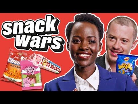 Lupita Nyong'o & Joseph Quinn Compare British And Kenyan Snacks | Snack Wars