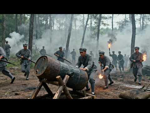 Anti-Japanese Movie! Japanese troops despise Eighth Route Army, only to be wiped out in 3 seconds.