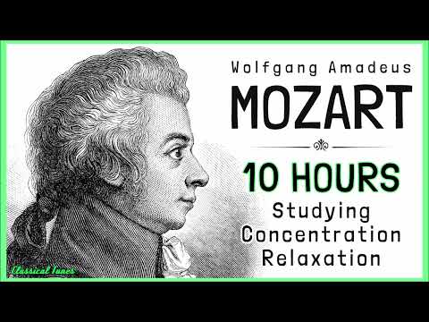 Mozart 10 Hours Studying Concentration Relaxation Playlist NONSTOP
