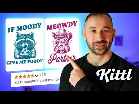 How To Design BEST-SELLING Retro T-Shirts w/ KITTL