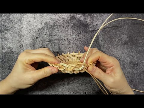 라탄공예/ 라탄개인접시 / Making a personal rattan plate